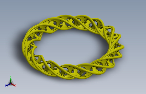 通过SolidWorks 2023曲线控制的图案进行手链与扣环的建模