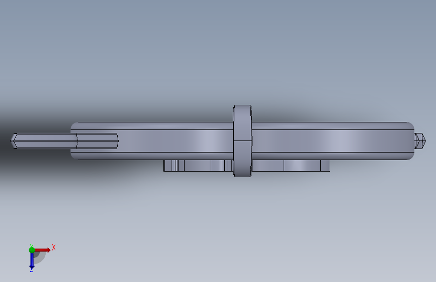 心箭项链 俯视图
