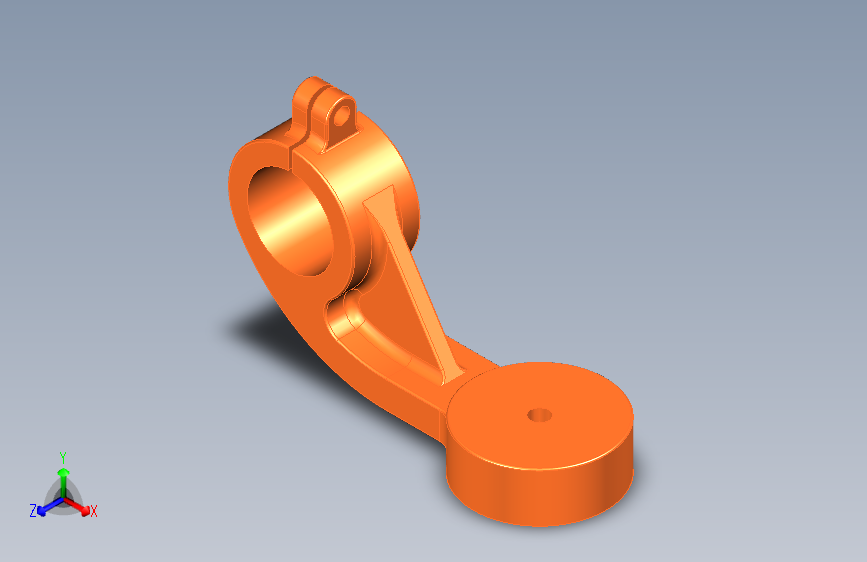 3D CAD 基本练习_车床臂_车床臂_Autodesk Inventor Pro