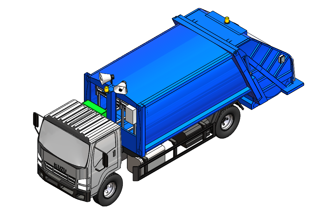 压缩式垃圾收集车