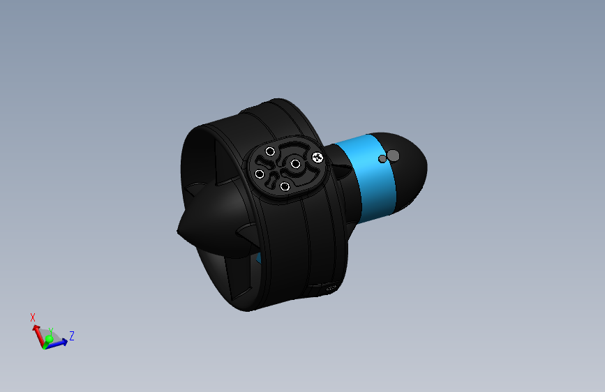 T200水下推进器3D图纸
