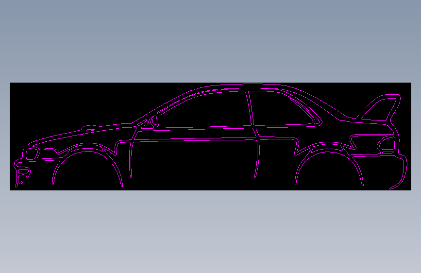 斯巴鲁WRX STI B22 森林人剪影