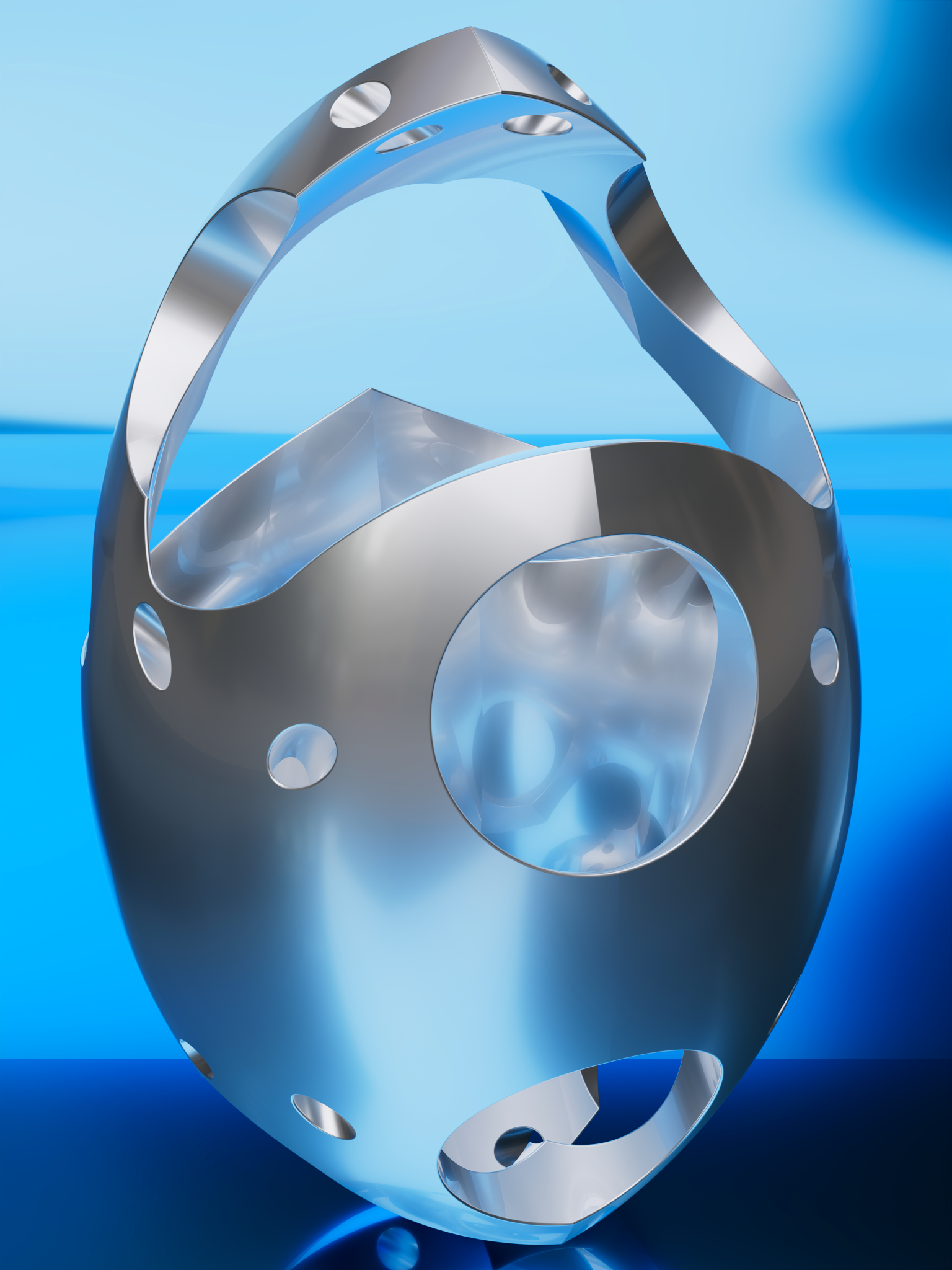 维斯卡·皮西斯派生的抽象3D形状艺术