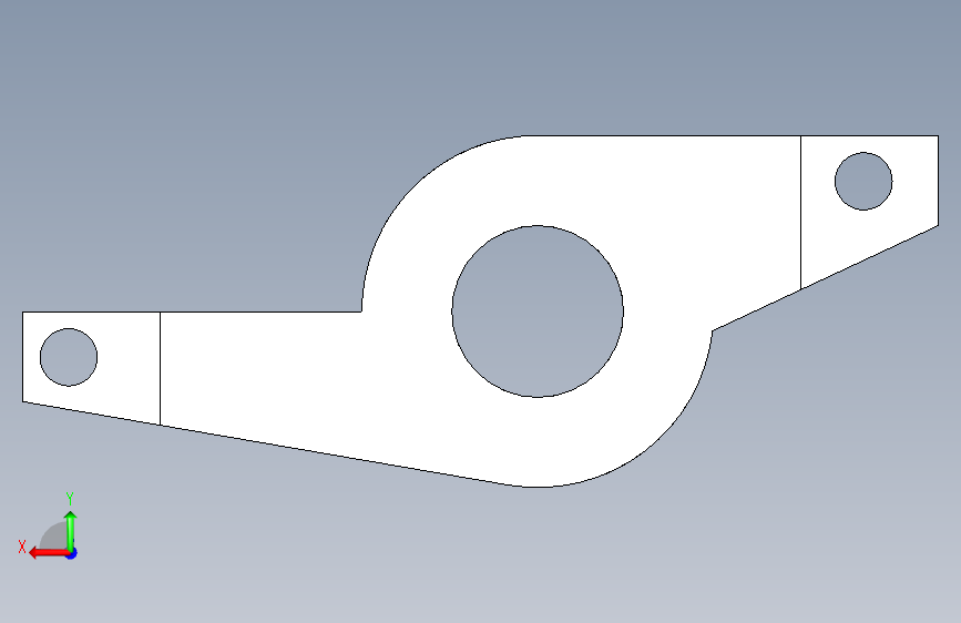 摇臂在Autodesk Inventor中 __ Autodesk Inventor教程 __ Inventor练习绘图 __ 3D Cad 背面视图