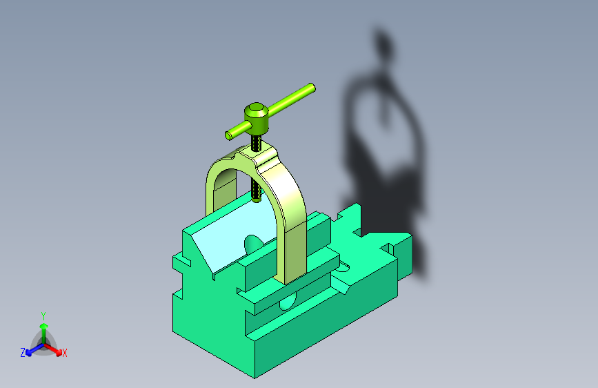3D+CAD+基础练习_+V形块夹具_+V形块夹板_+Autodesk+Inventor+Pro