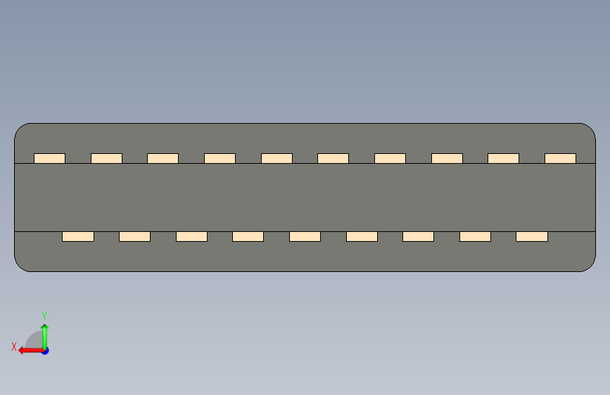HDMI+D(微型HDMI)PCB+垂直 背面视图