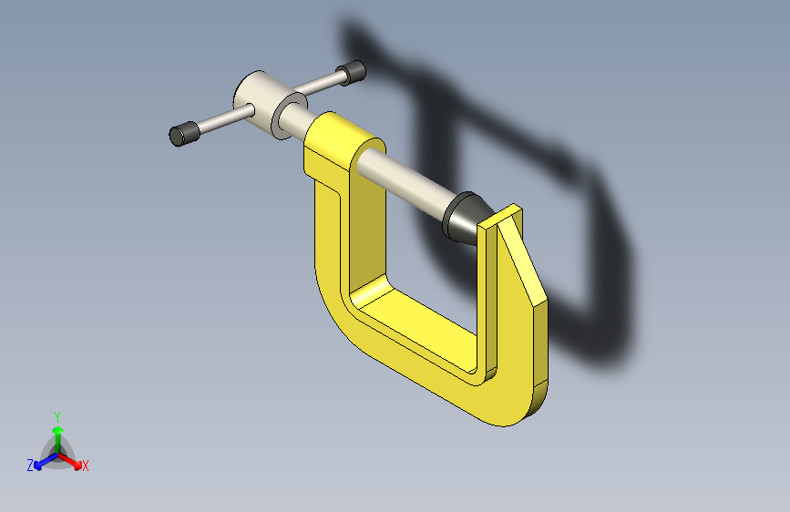 Solidworks教程设计C型夹组件及运动研究