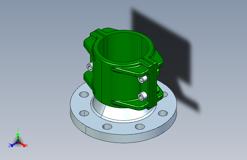 带法兰的卡箍+DN80+PN16