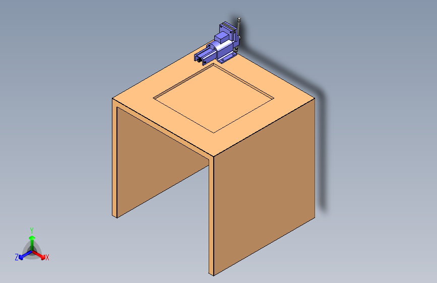 工作台虎钳SolidWorks+2014