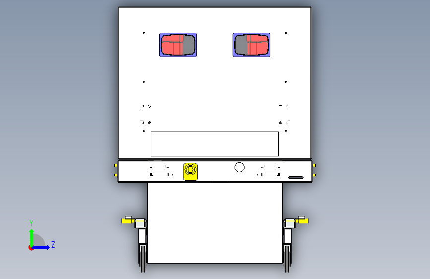 35kV常规断路器手车(ZN85型号) 左侧视图