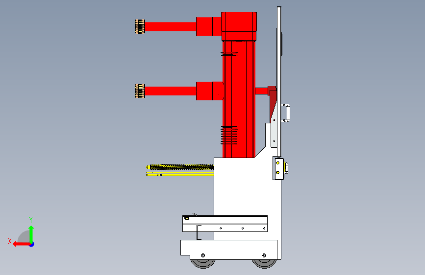 35kV常规断路器手车(ZN85型号) 背面视图