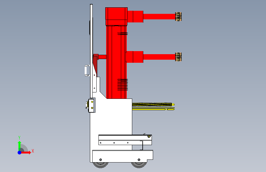 35kV常规断路器手车(ZN85型号) 正面视图