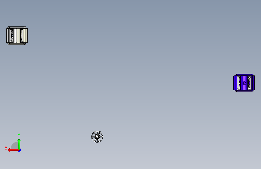 微型水力涡轮机使用+AutoCAD 背面视图
