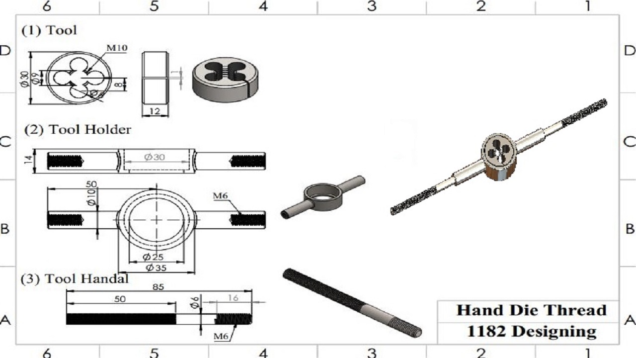 在SolidWorks中使用手动螺纹工具装配 _ CAD设计教程