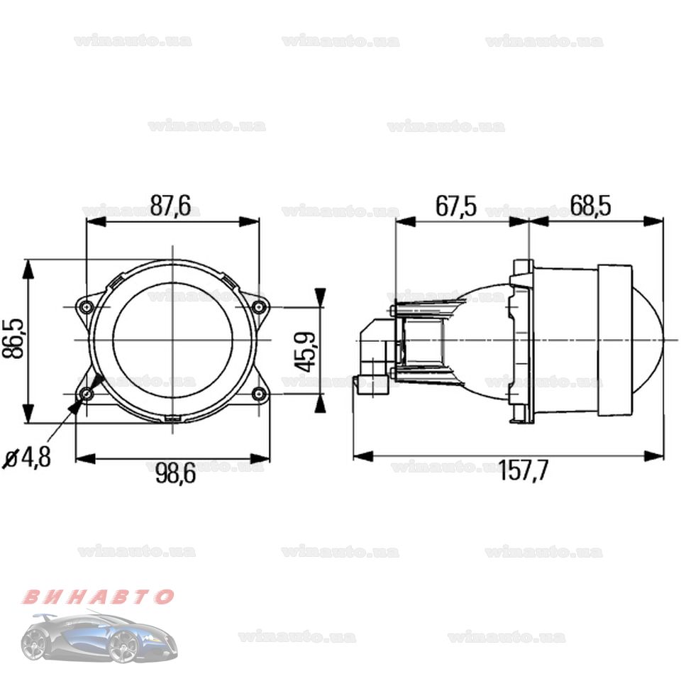 hella 60mm 自动灯