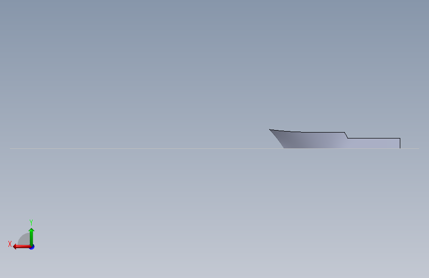 船舶 3D 模型 背面视图