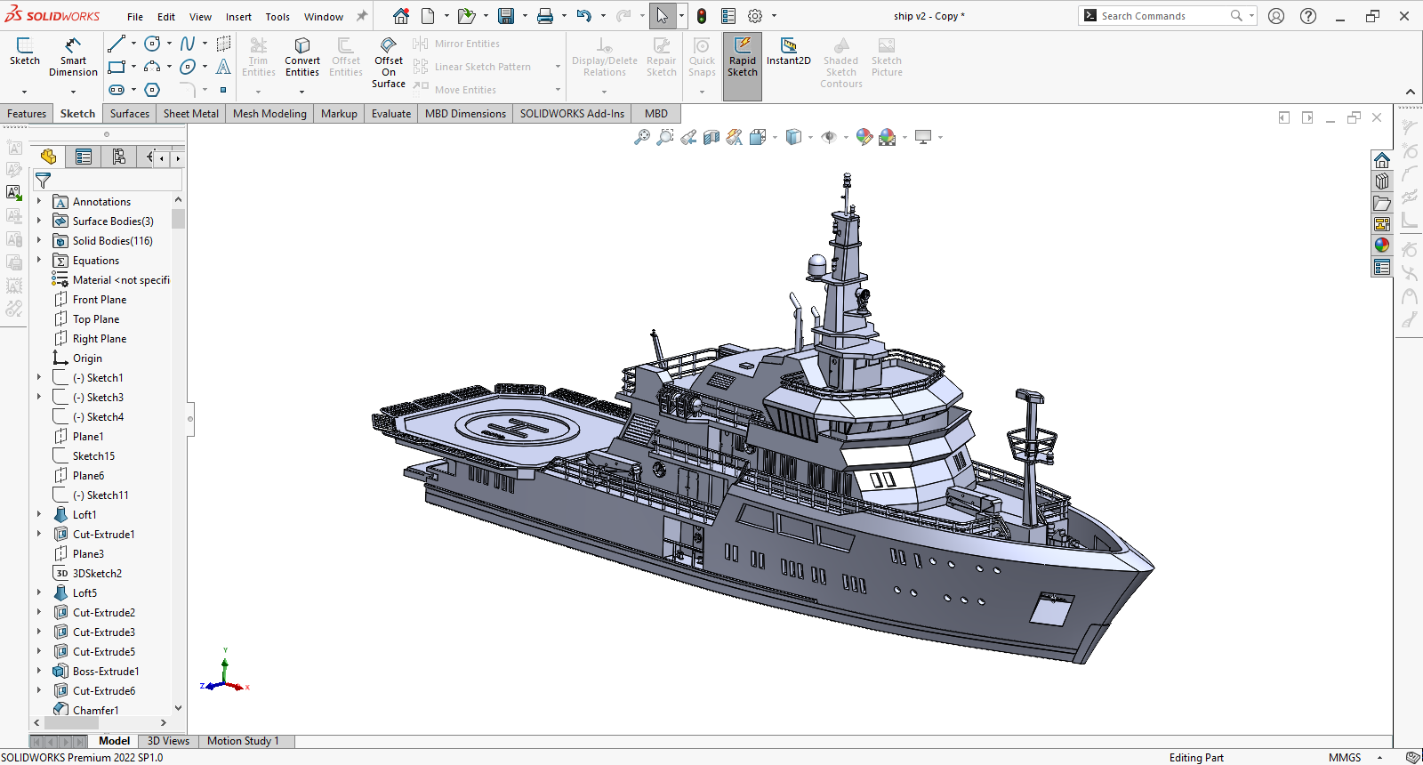船舶 3D 模型