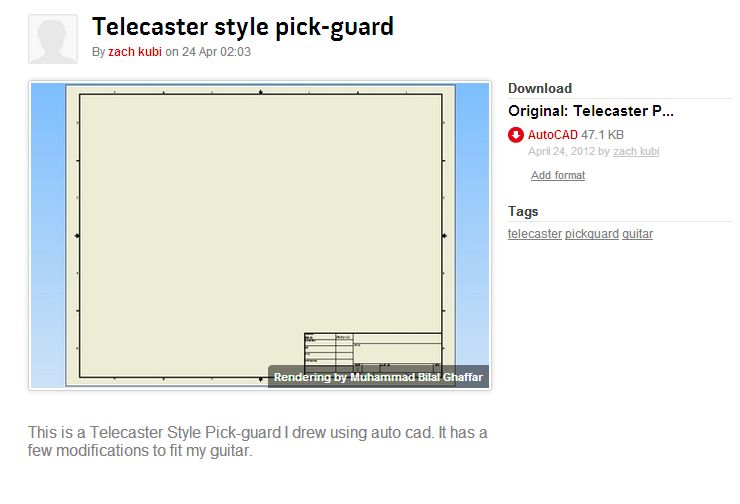 Telecaster 风格护弦板