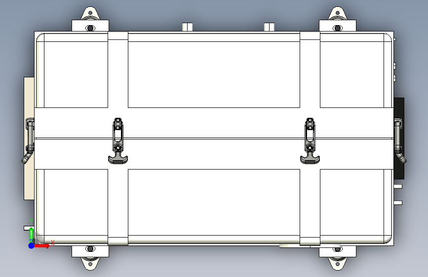 Fischer Panda generator P8000X PVMV-N.SLDPRT 正面视图