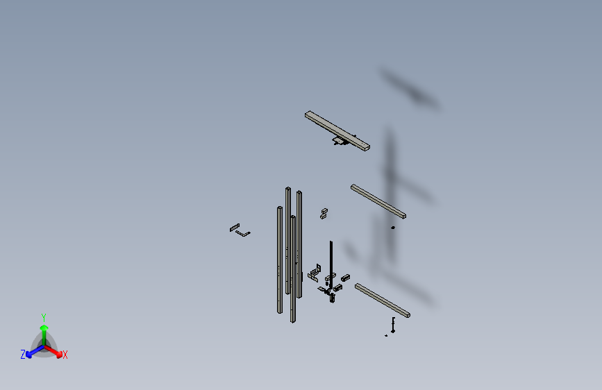 X和Z轴带滚珠螺母装置
