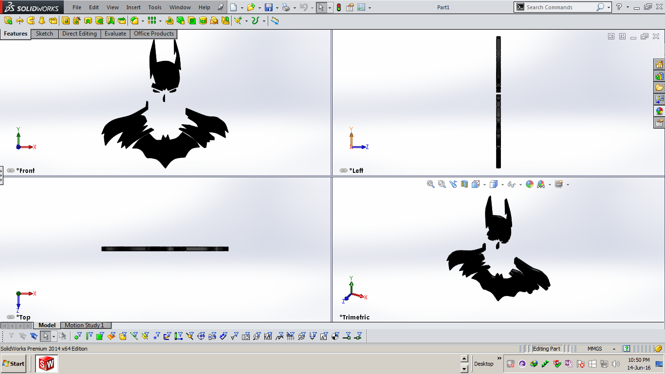 蝙蝠侠在SolidWorks中使用自动追踪工具的摘要