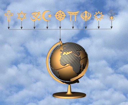 两个主要宗教的相似宗教符号。