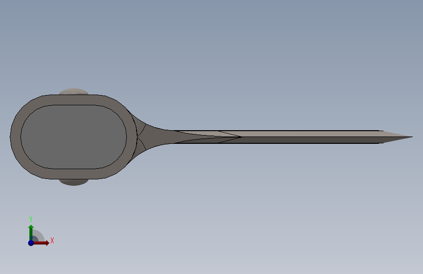 西欧 bardiche 正面视图