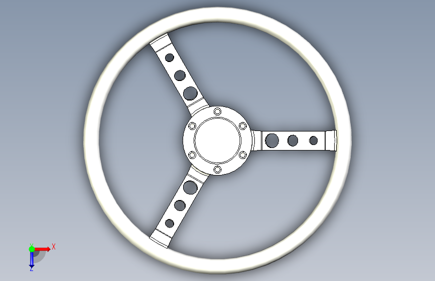 转向盘 (steering wheels) 俯视图