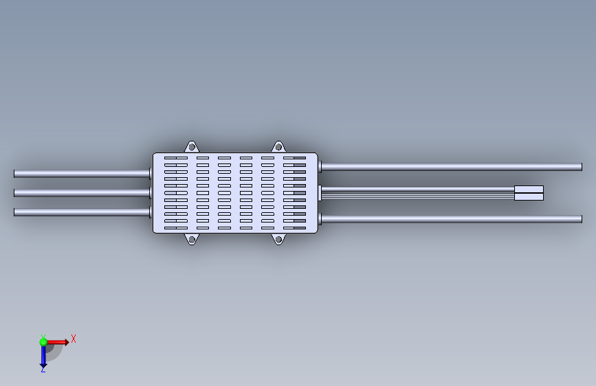 T-Motor Flame 100A 14S 电调_SOLIDWORKS 2019_模型图纸下载 – 懒石网