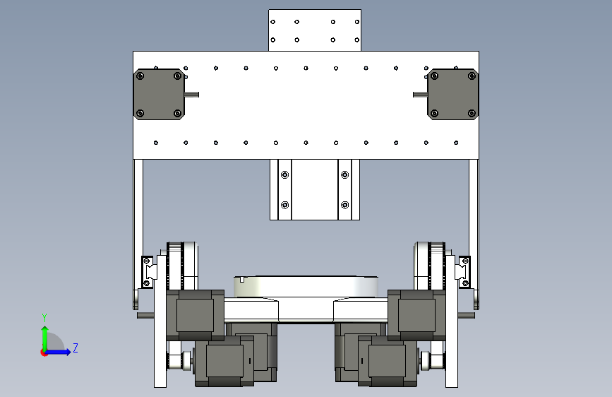 CNC 五轴 左侧视图