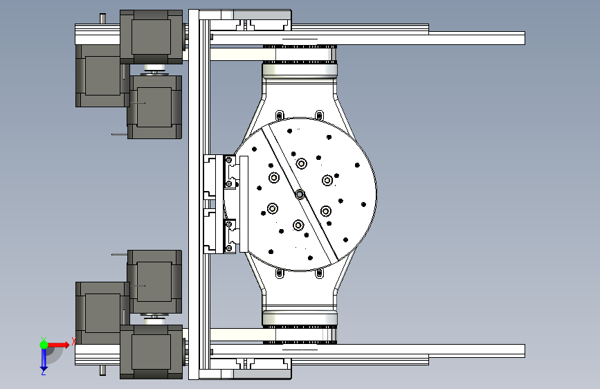 CNC 五轴 俯视图