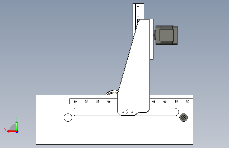 CNC 五轴 背面视图