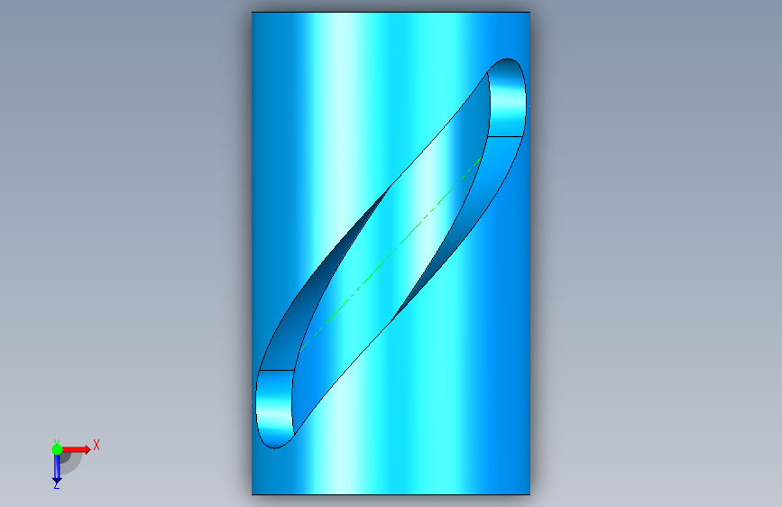 NX CAD 包装 4 轴 俯视图