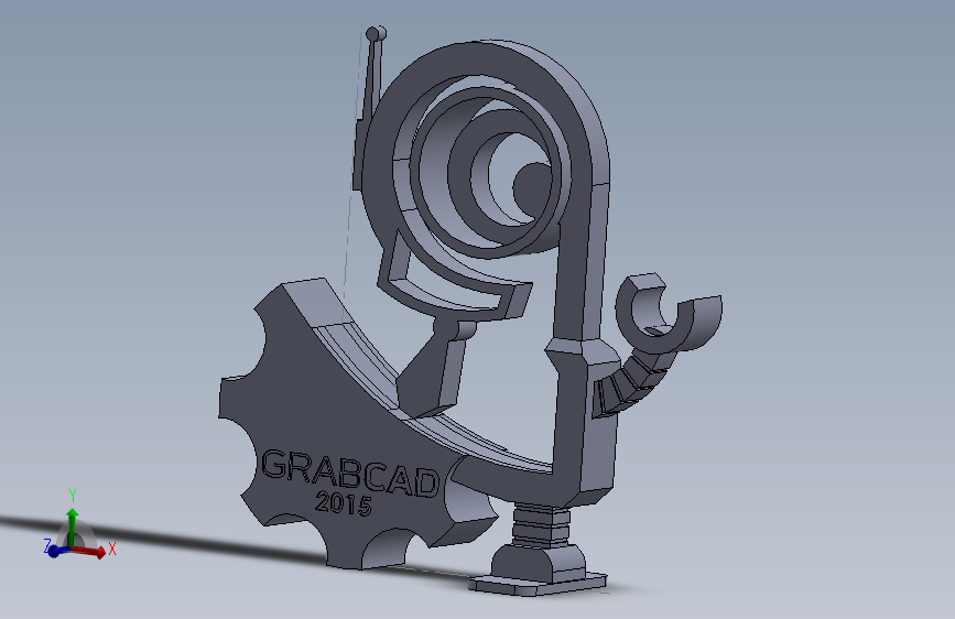 奖杯 GrabCAD 2015