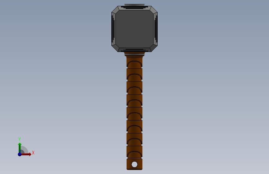 雷神之锤 (Mjolnir) 正面视图