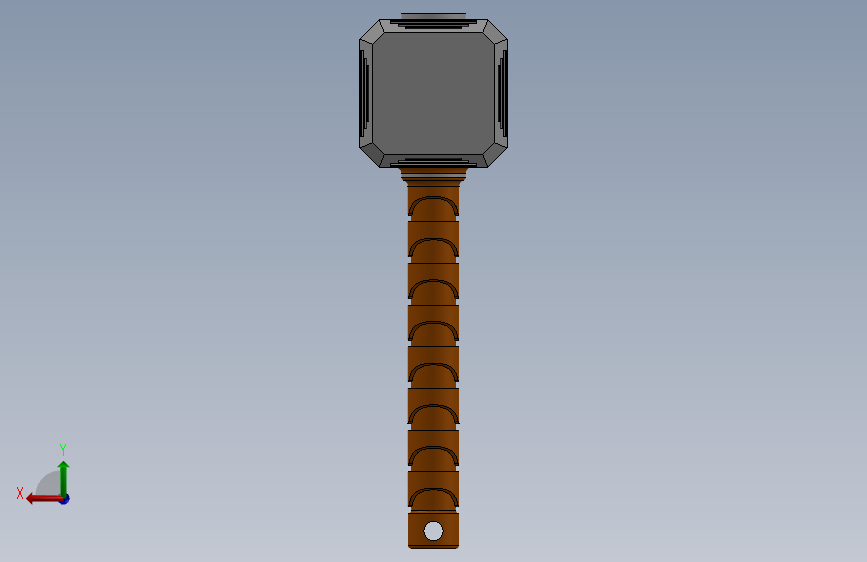 雷神之锤 (Mjolnir) 背面视图