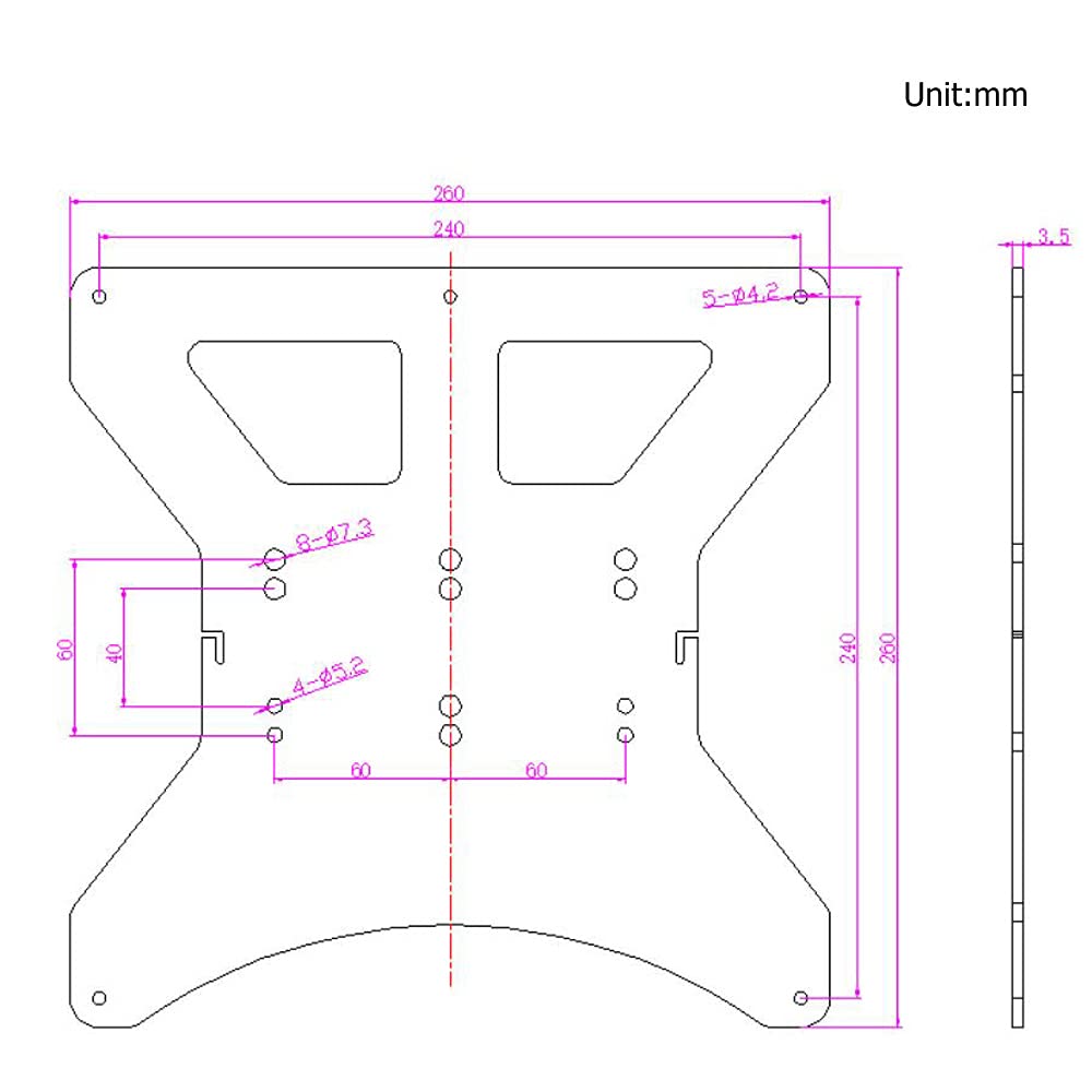 模块化Y轴托板用于2040V铝型材