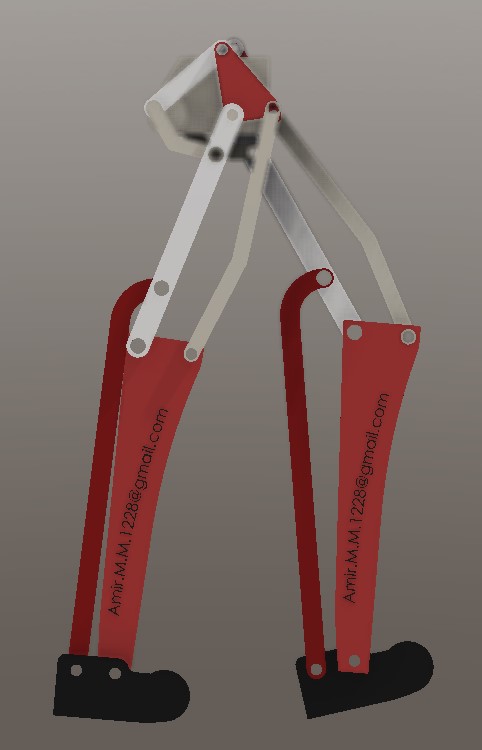 简易仿生腿结构