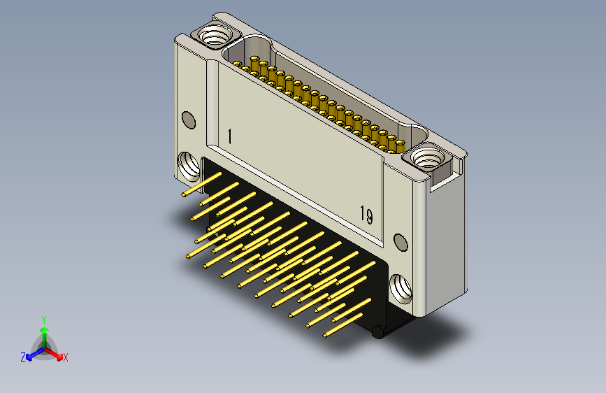 J63A系列微型螺纹紧固PCB连接器