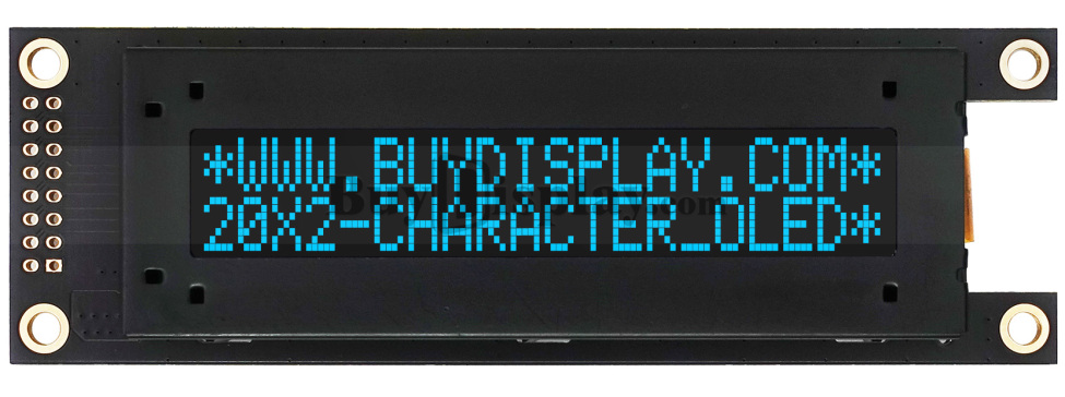 SPI白色20x2字符OLED显示模块，适用于Arduino，Raspberry Pi