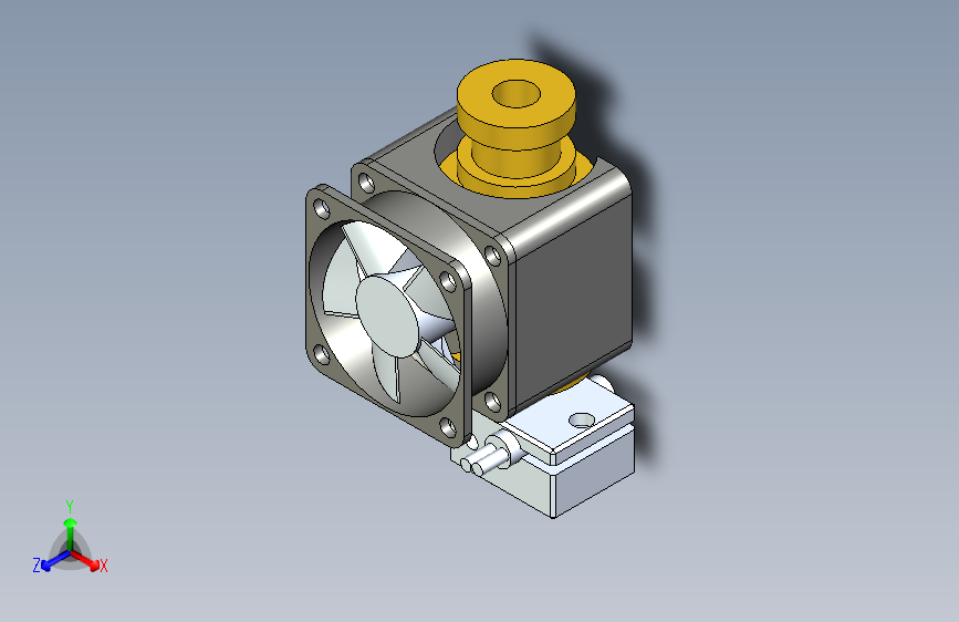 3D打印机+E3D+v6+热端=电风扇