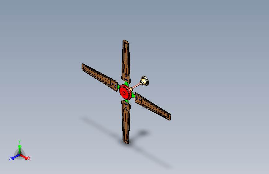 4叶片吊扇=电风扇