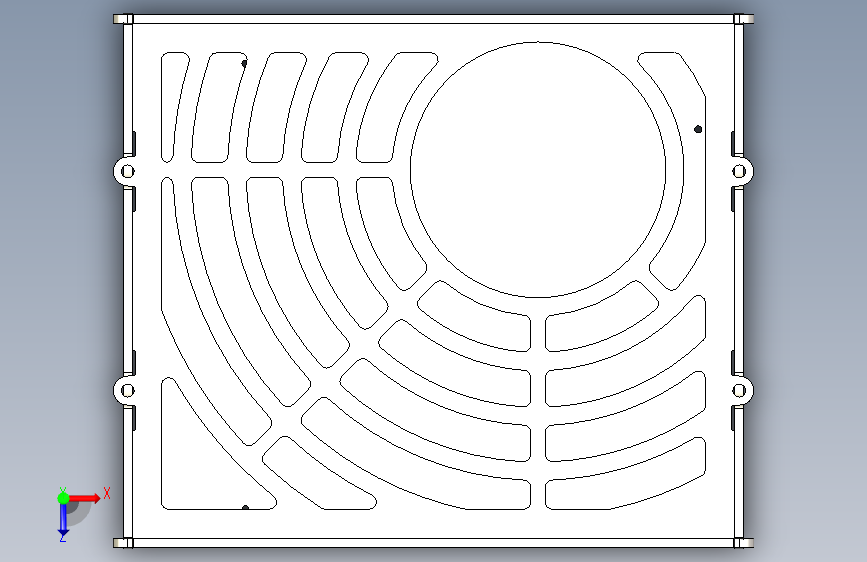 6升ITX游戏电脑机箱=电风扇 俯视图