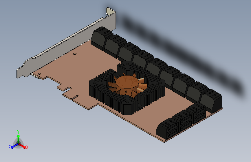 24口PCIe+SATA扩展卡=电风扇