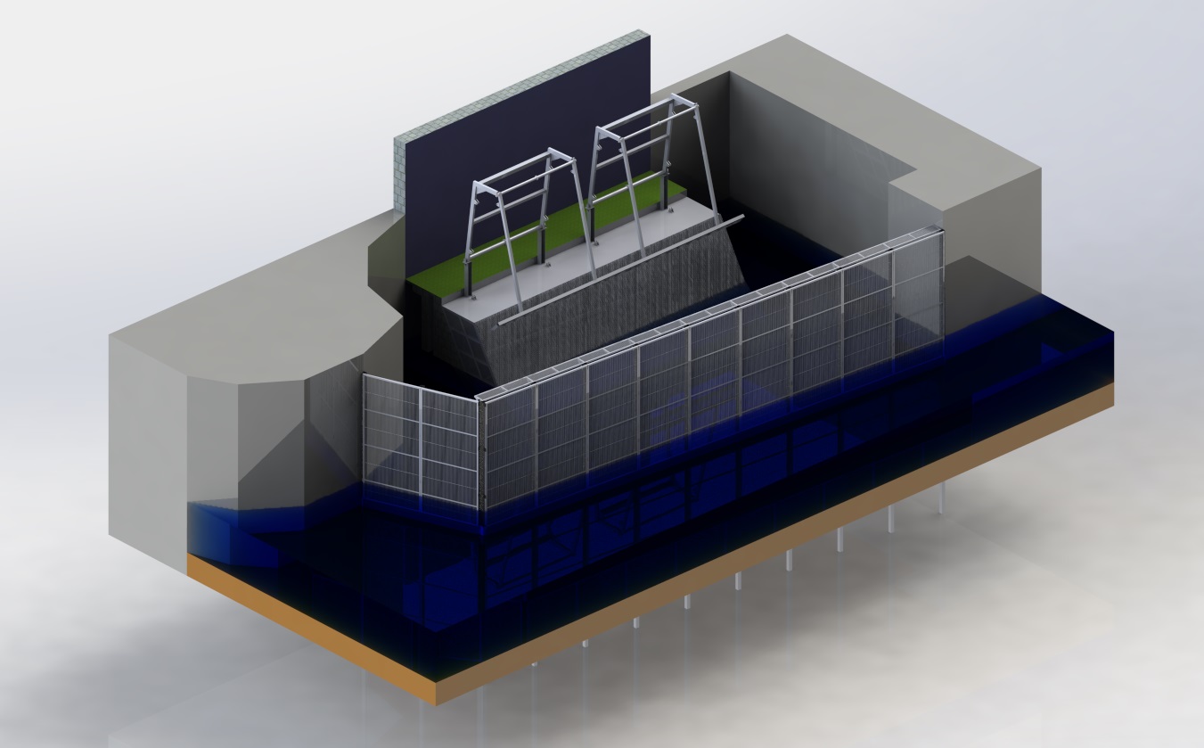 垃圾架臂和过滤河流