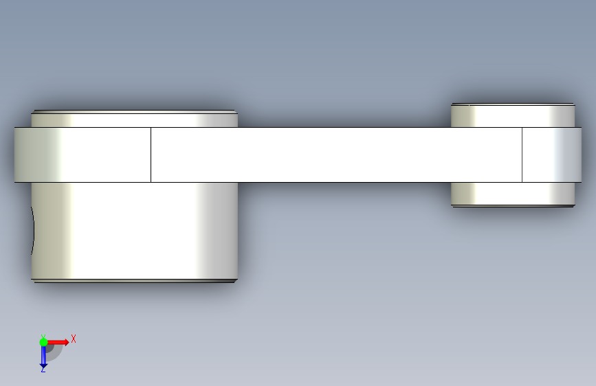 制动执行机构 Arm FreeCad 俯视图