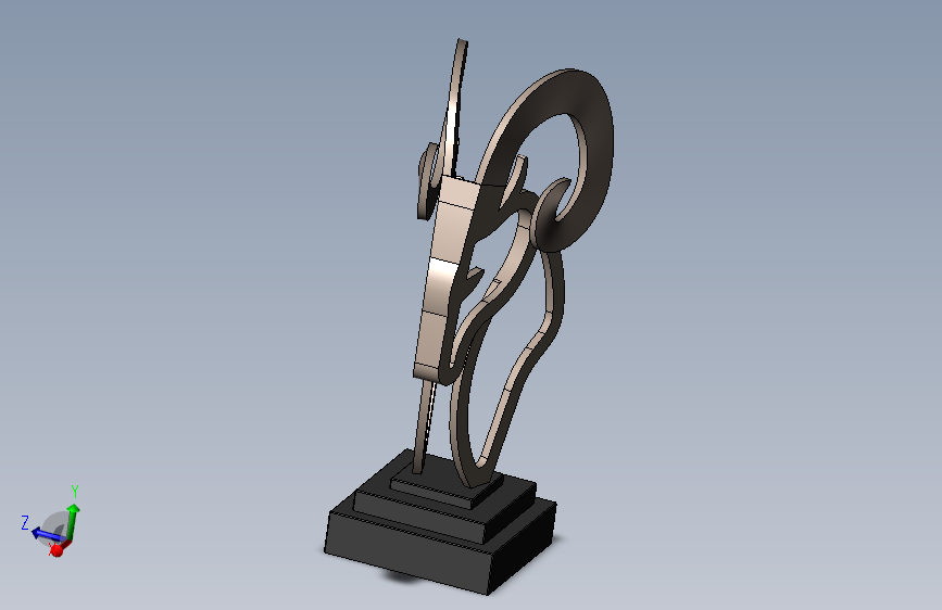雕塑。公羊。_ Ram Metal Sculpture.