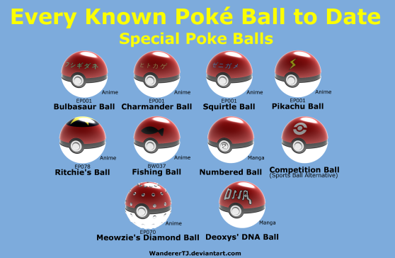 精灵球 - 特殊精灵球变体包