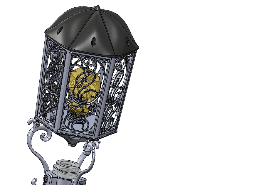 新艺术风格的灯笼