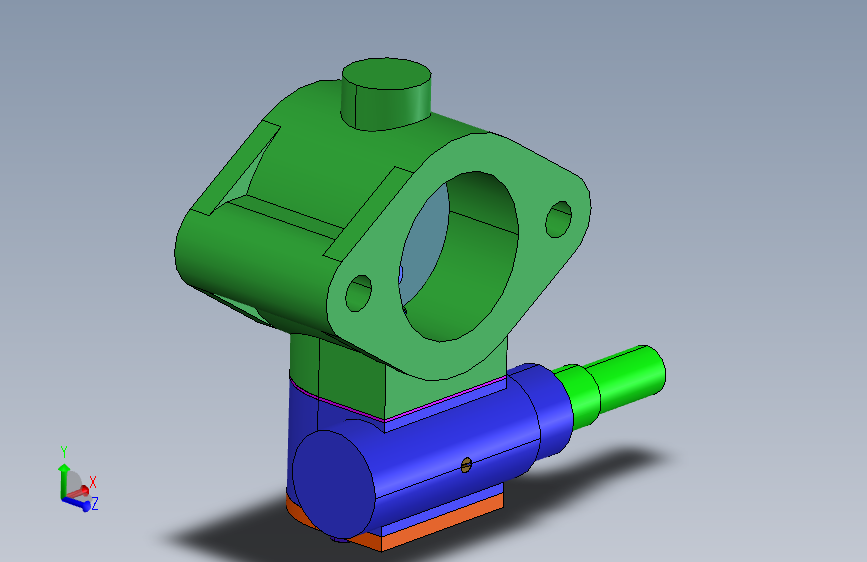 蝴蝶阀3D模型